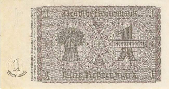 1 Rentenmark 1937 ro.166b Q